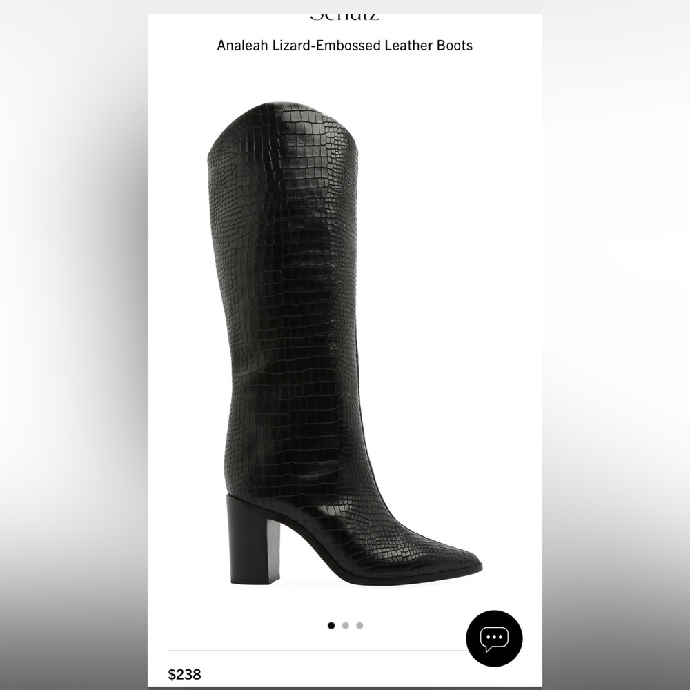 Schutz Knee High Black Boots